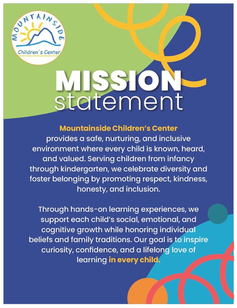 Mountainside Children's Center Mission Statement