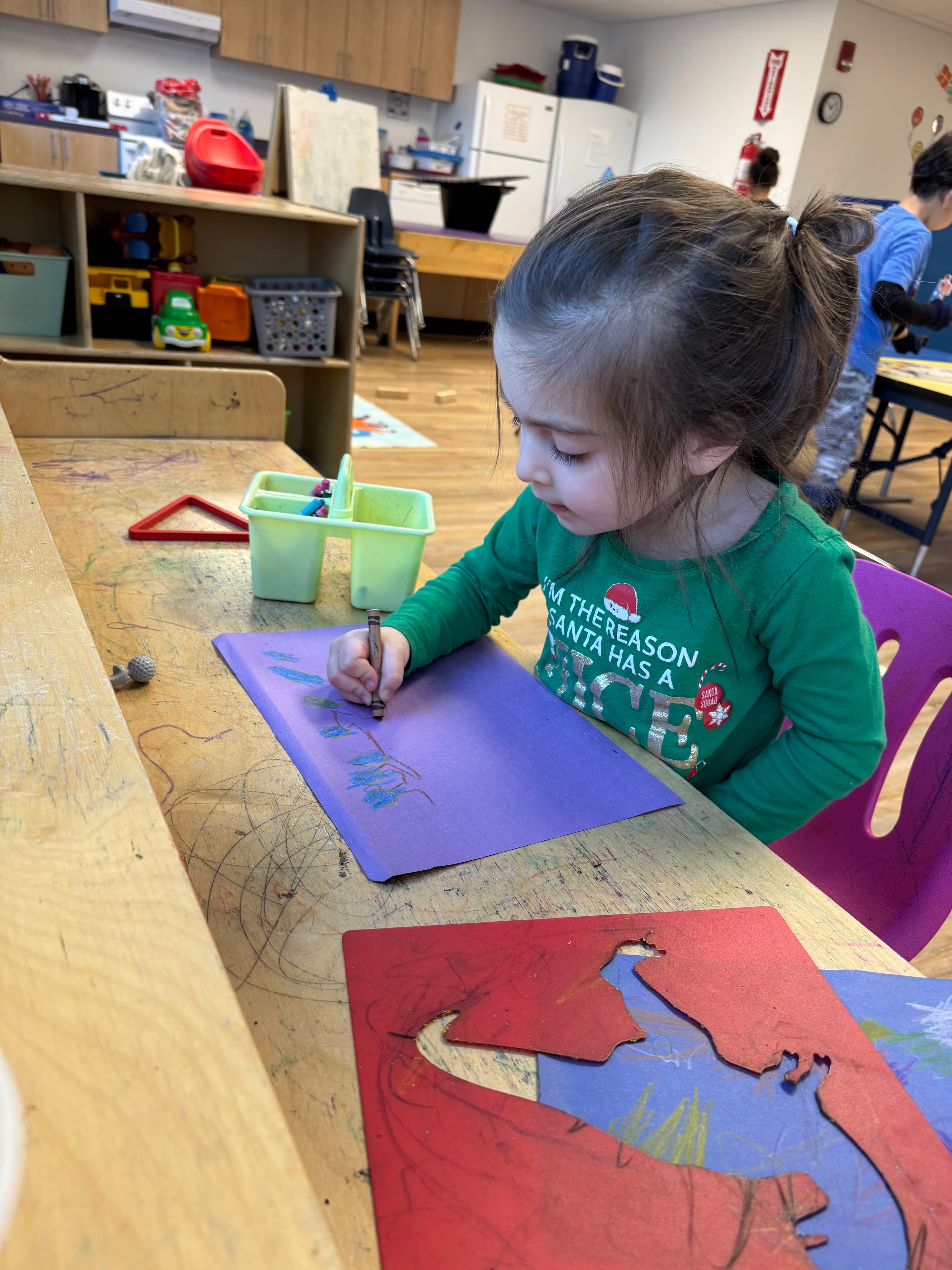 Preschool program activities at Mountainside Children's Center